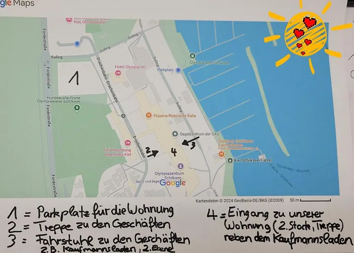 Kiel - Schilksee Ferienwohnung Kasing Inkl Wlan Bezogene Betten Und Handtuecher
